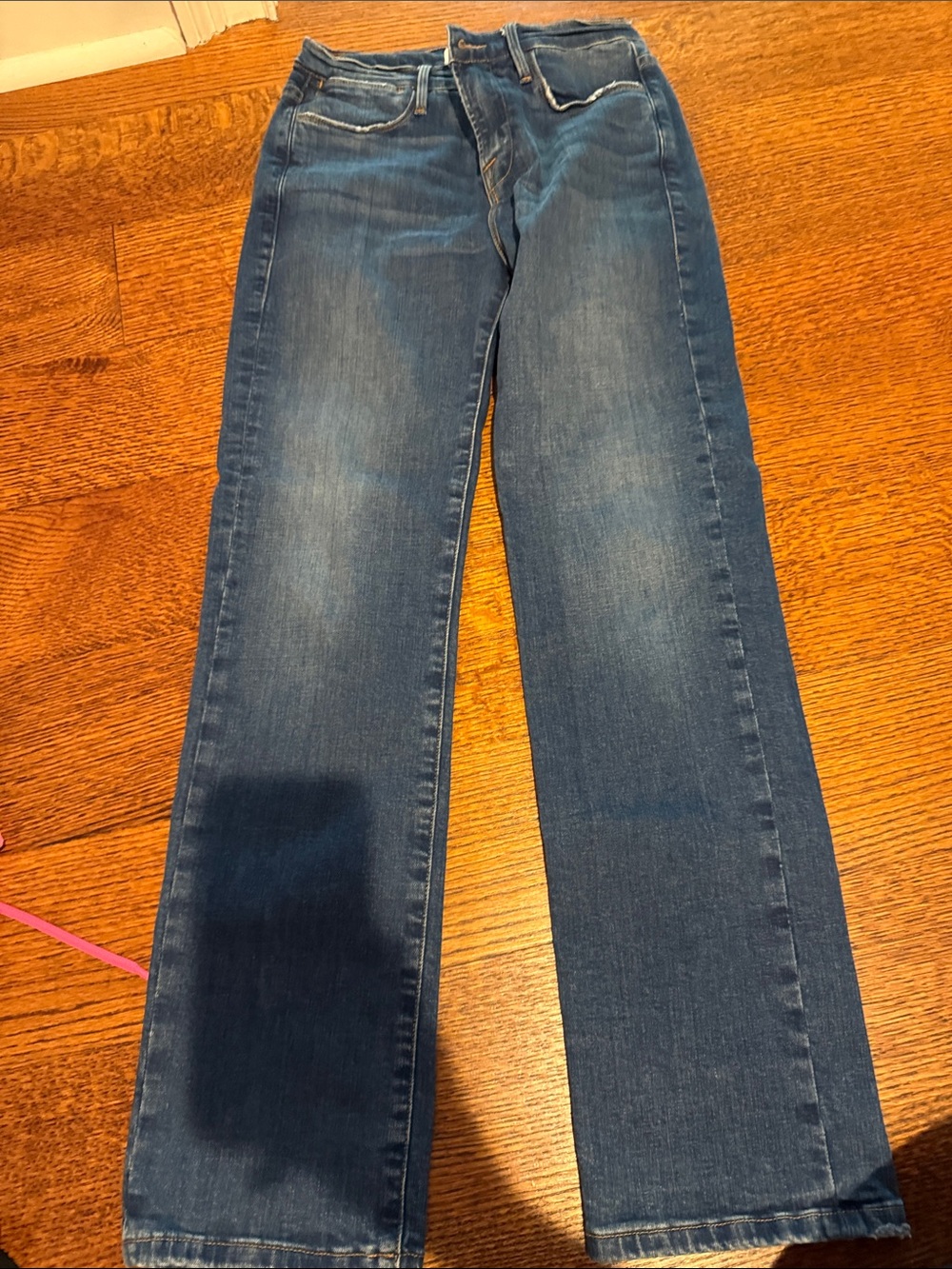 Frame le high straight jeans